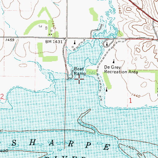 Topographic Map of Chapelle Creek, SD