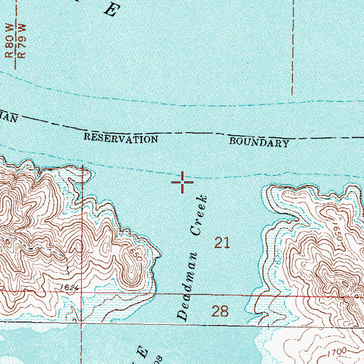 Topographic Map of Deadman Creek, SD
