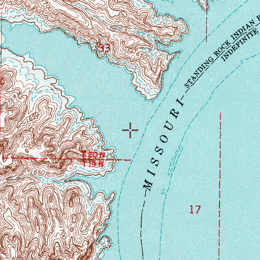 Topographic Map of Fisher Creek, SD