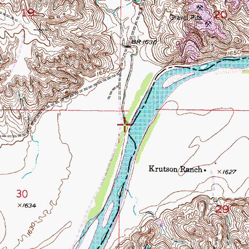 Topographic Map of Sedlano Creek, SD