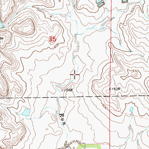 Topographic Map of Ahrenstorff Dam 3, SD