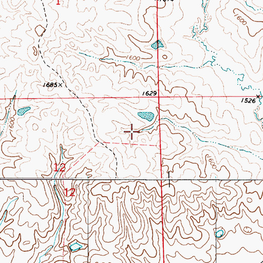 Topographic Map of Cable Dams, SD