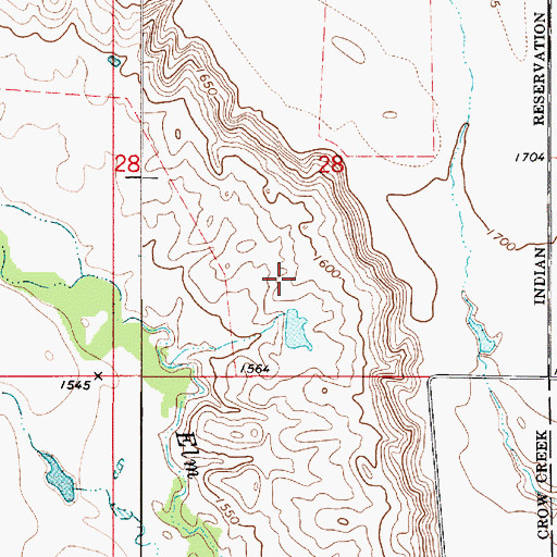 Topographic Map of Krog Dam 1, SD