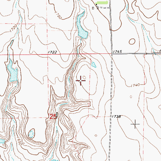 Topographic Map of Wulff Dam, SD