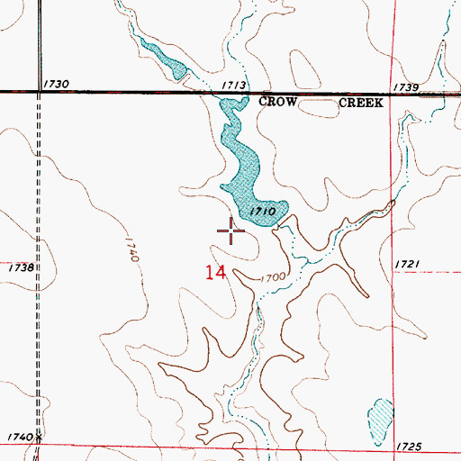 Topographic Map of Etbauer Dam, SD