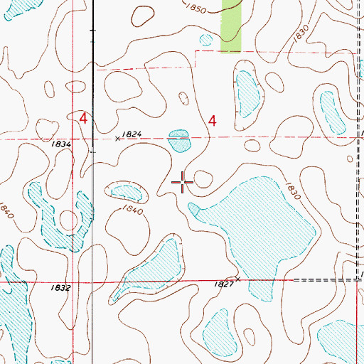 Topographic Map of Bkeha Dam, SD