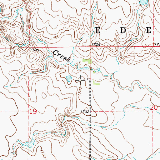 Topographic Map of Duncan (historical), SD