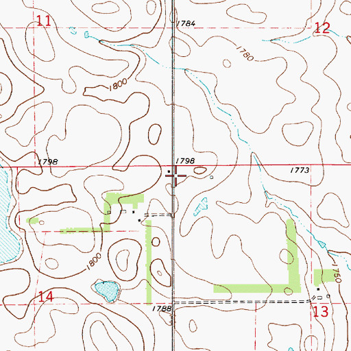 Topographic Map of Hayes School (historical), SD