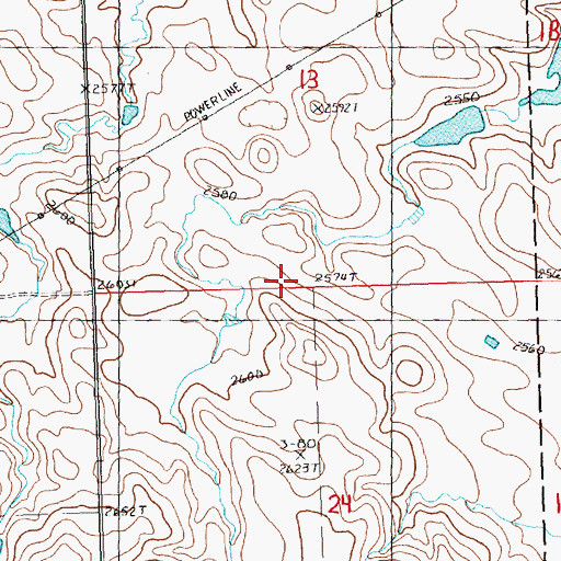 Topographic Map of Geigle Dam, SD