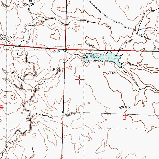 Topographic Map of Mandernach and Carlson Number 8 Dam, SD