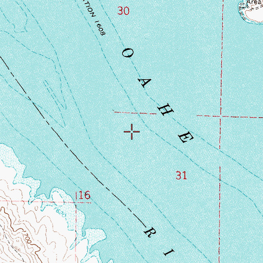 Topographic Map of Fox Island (historical), SD