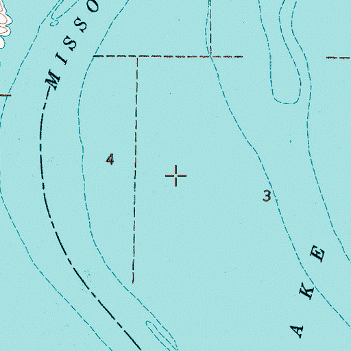 Topographic Map of The Big Bend of the Missouri, SD