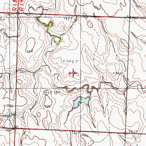 Topographic Map of Mandernach and Carlson Number 3 Dam, SD