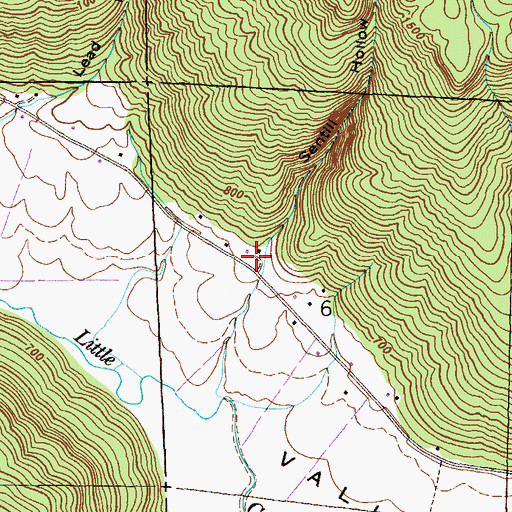 Topographic Map of Sentill Hollow, AL