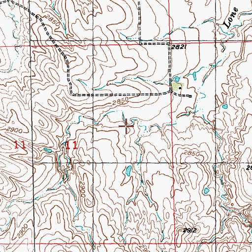 Topographic Map of Marvin Reinhold Dam Number 1, SD