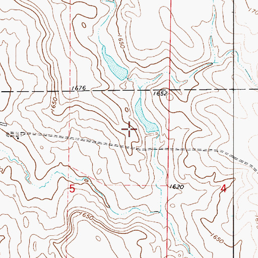 Topographic Map of Christensen Stockwater Dam, SD