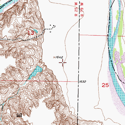 Topographic Map of White River Grazing Association Number 3 Dam, SD
