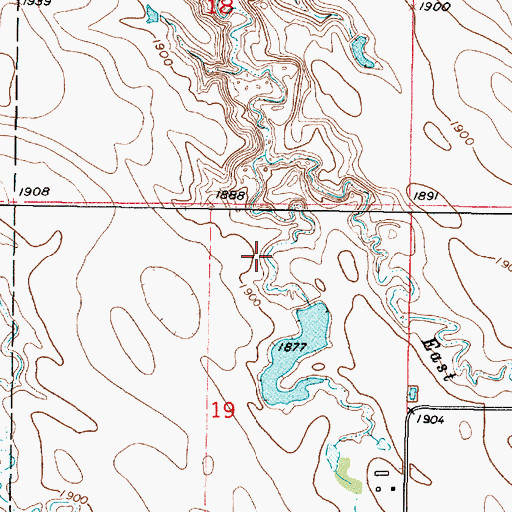 Topographic Map of Sheriff Number 1 Dam, SD