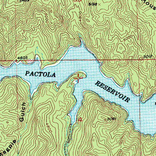 Topographic Map of Bear Gulch II (historical), SD