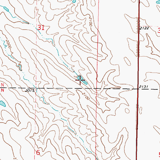 Topographic Map of Summit Reservoir, SD