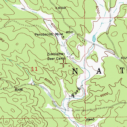 Topographic Map of Rough Rider Mine, SD