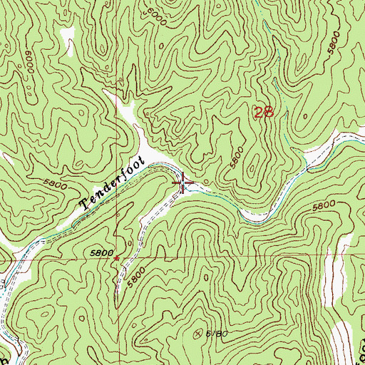Topographic Map of Kirka Claim Mine, SD