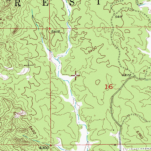 Topographic Map of Victory Number 1 Prospect Mine, SD
