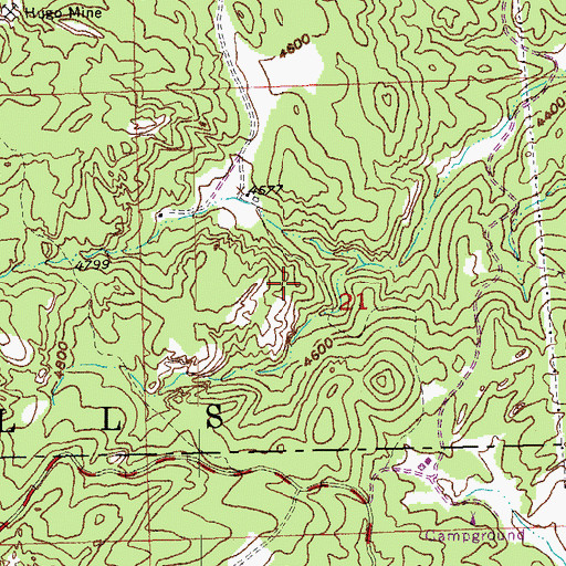 Topographic Map of Dike Mine, SD