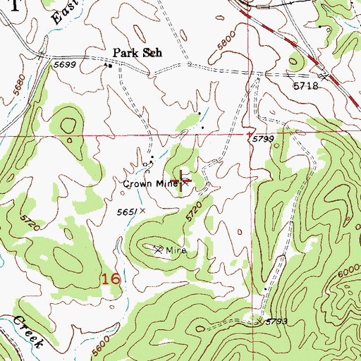 Topographic Map of McMackin Mine, SD
