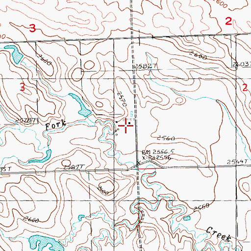 Topographic Map of 109 Community Hall, SD