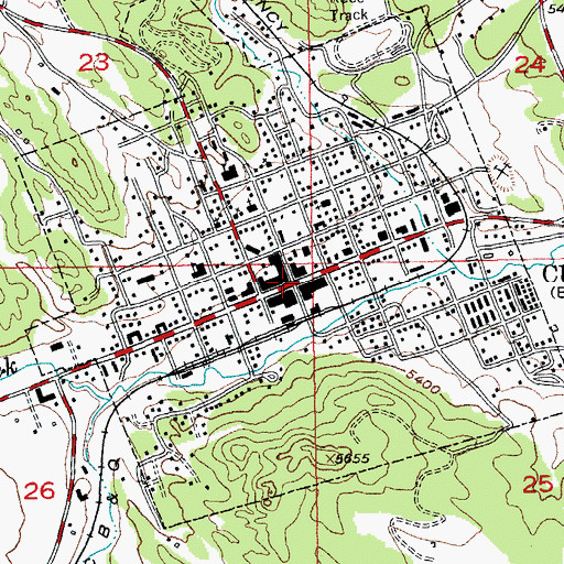 Topographic Map of Custer, SD