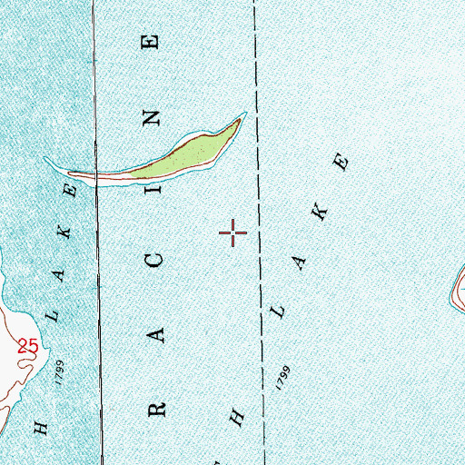 Topographic Map of Rush Lake, SD