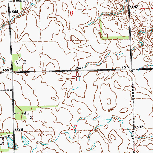 Topographic Map of Young America School (historical), SD