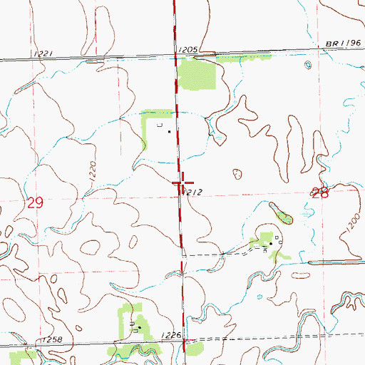 Topographic Map of Cole School (historical), SD