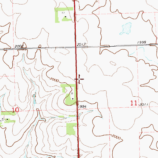 Topographic Map of Roosevelt School (historical), SD