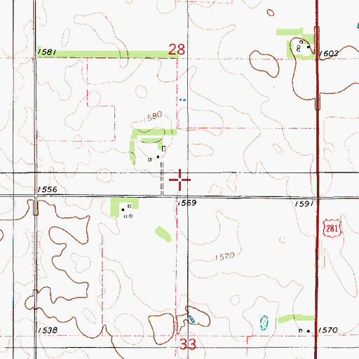 Topographic Map of Kunefke School (historical), SD