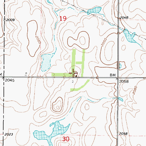 Topographic Map of Knoil (historical), SD