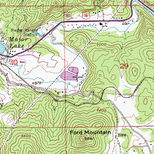 Topographic Map of Hill City Sewage Lagoon, SD