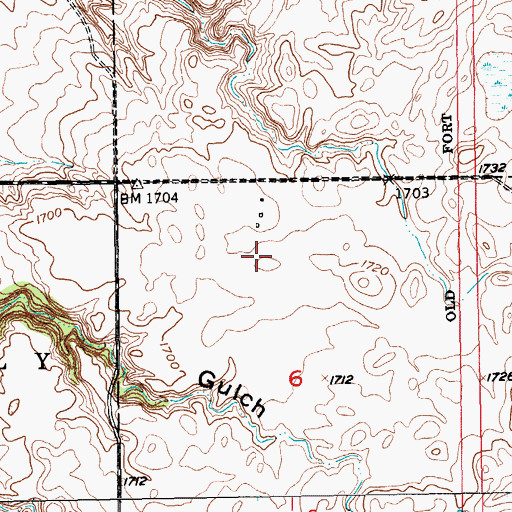 Topographic Map of Marshall County, SD