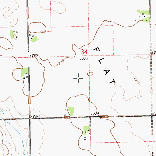 Topographic Map of Clay County, SD
