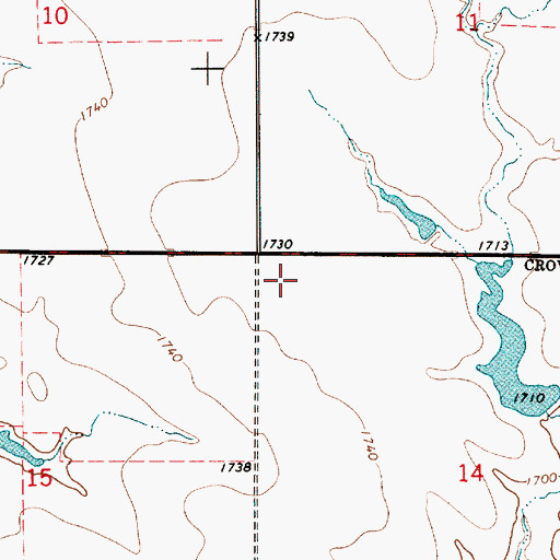 Topographic Map of Buffalo County, SD