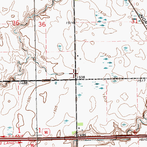 Topographic Map of McCook County, SD