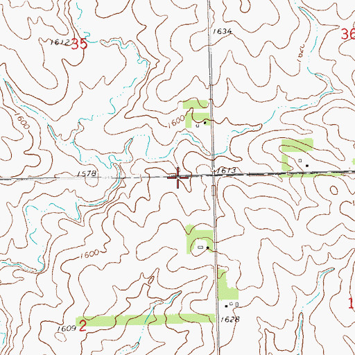 Topographic Map of Moody County, SD