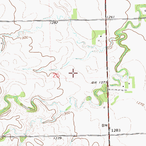 Topographic Map of Grant County, SD