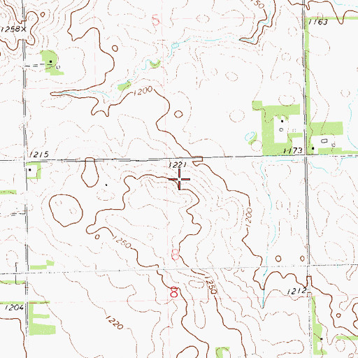 Topographic Map of Roberts County, SD