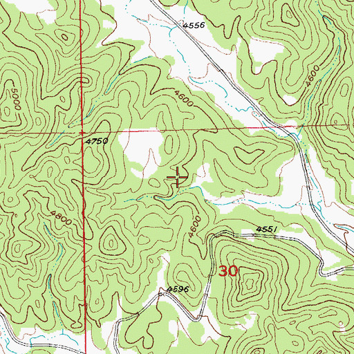 Topographic Map of Custer County, SD