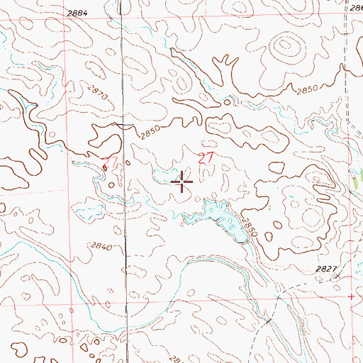 Topographic Map of Harding County, SD