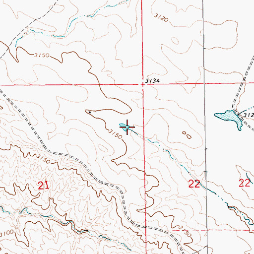 Topographic Map of Butte County, SD