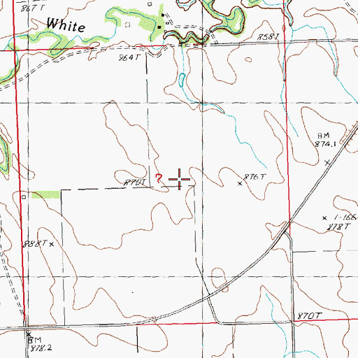 Topographic Map of Scobey County (historical), SD