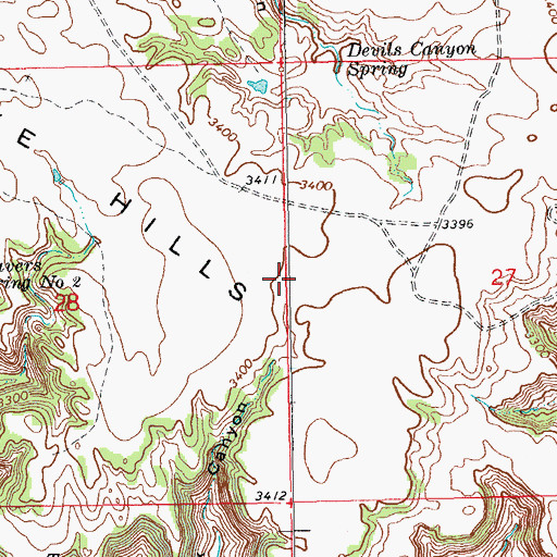 Topographic Map of Ewing County (historical), SD